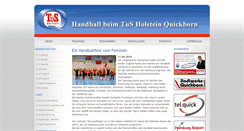 Desktop Screenshot of handballquickborn.de